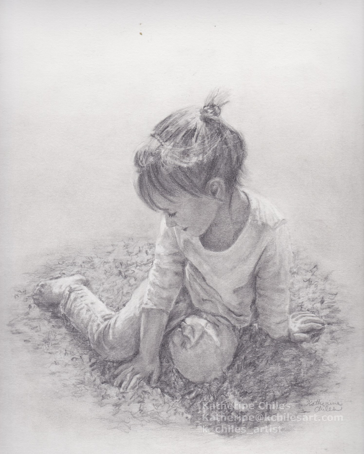 girl in leaves